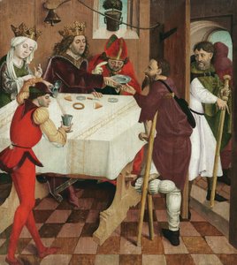 Almužní dar sv. Oswald od Meister der Oswaldlegende