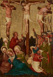 Ukřižování Krista od Meister der St. Lambrechter Votivtafel