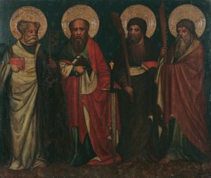 Apoštolové Petr, Pavel, Jakub starší J a Simon od Meister von Laufen
