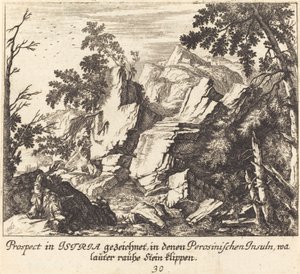 Pohled na Istrii od Melchior Küsel after Johann Wilhelm Baur