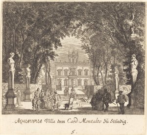 Villa Aquaviva od Melchior Küsel after Johann Wilhelm Baur