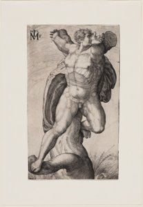 Ukřižovaný muž (Haman) od Melchior Lorck