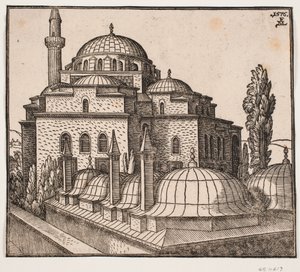 Mešita Atik Ali Pasha v Istanbulu od Melchior Lorck
