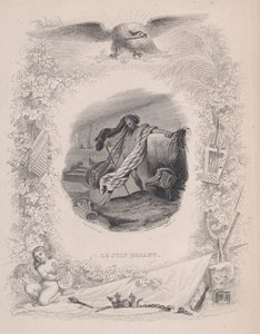 Bludný Žid, z Písní Bérangerových, 1829. Tvůrci: Melchior Péronard, Joubert. od Melchior Péronard, Joubert