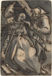 Svatá Eufrosyne od Melchior Steidl after Abraham Bloemaert