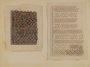 Materiál tkaný z Cat-tails, c. 1935. od Melita Hofmann