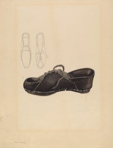 Ženský dřevák, c. 1936. od Melita Hofmann