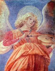 Hudební anděl s houslemi (freska) od Melozzo da Forli