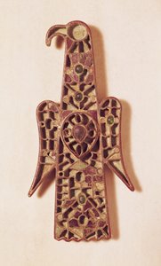 Brož ve tvaru orla (kov a smalt) od Merovingian