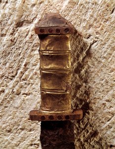 Merovejské umění: Handle of Spee, 6. století. Gaule, Národní muzeum archeologie Saint Germain en Laye