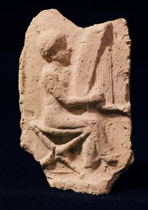 Hráč na harfu, 1830-1600 př. Kr od Mesopotamian