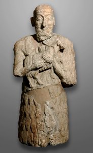 Socha muže přinášejícího ovce k obětování, Sumeria od Mesopotamian