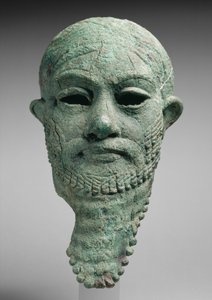 Hlava pravítka, cca 2300–2000 př. n. l. (slitina mědi) od Mesopotamian Mesopotamian