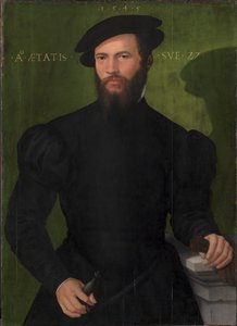 Portrét gentlemana ve věku 27 let od Mesteren fra 1540