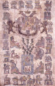 Iluminovaný dokument z Mexika, ukazující erb místokrále Sotomayora, kolem roku 1645 od Mexican School