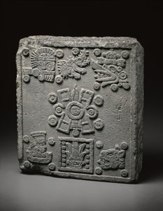 Korunovační kámen Motecuhzoma II od Mexican School