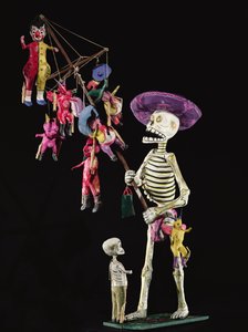 Day of the Dead: Toy Peddler, z Oaxaca (papier mache) od Mexican School