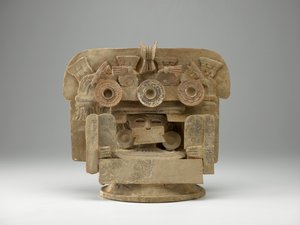 Incensario, cca 200-600 (terakota a barva) od Mexican School