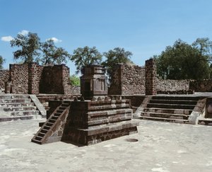 Palác Atetelco od Mexican School