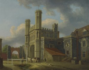 Brána svatého Augustina, kolem roku 1778 (olej na plátně)