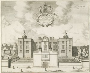 Beaudesert Hall and Park: rytina do měděného plechu, nd [1653-1686] od Michael Burghers