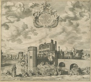 Caverswall Castle: mědirytina, nd [1653-1686] (tisk) od Michael Burghers