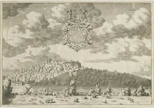 Dudley Castle: mědirytina, nd [1653-1686] (tisk) od Michael Burghers