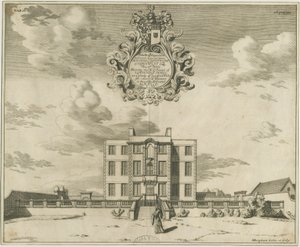 Elmhurst Hall: mědirytina, nd [1653-1686] od Michael Burghers