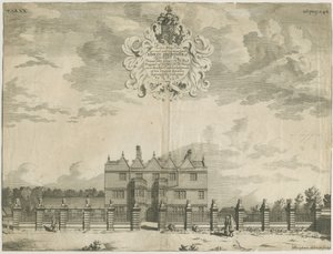 Forton - Aqualate Hall: rytina, nd [1653-1686] (tisk) od Michael Burghers
