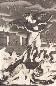 Ilustrace k filmu Johna Miltona Ztracený ráj, 1688. od Michael Burghers