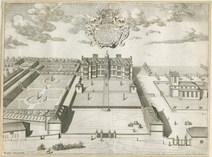 Ingestre Hall: mědirytina, nd [1653-1686] od Michael Burghers