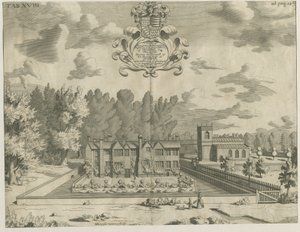 Okeover Hall: rytina, nd [1653 - 1686] od Michael Burghers
