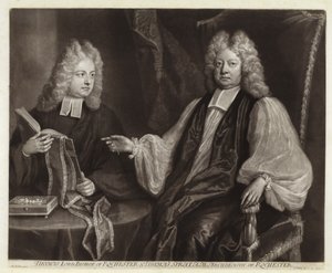 Portrét Thomase Sprata a syna od Michael Dahl