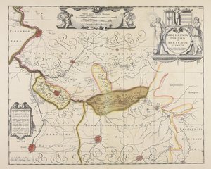 Mechlinia dominium et Aerschot ducatus / auctore Michaele Flor. a Langren ... od Michael Floris van Langren