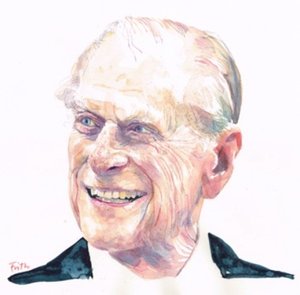 Princ Philip, vévoda z Edinburghu (akvarel)
