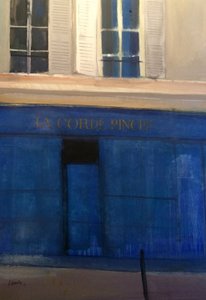 La Corde Pincée, 2015 (akvarel na papíře) od Michael G. Clark