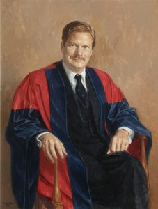 Keith Broadwell Griffin, prezident Magdalen College (olej na plátně)