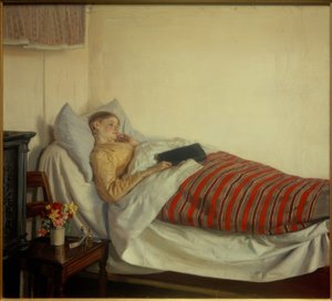 Nemocná mladá dívka. Tine Normand