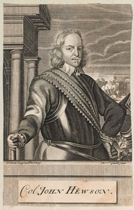 Plukovník John Hewson, cca 1647 (rytina) od Michael Vandergucht