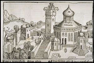 Templum Salomonie ze Schedelsovy kroniky světa, asi 1493. od Michael Wolgemut