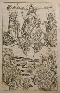 Poslední soud, ilustrace z „Liber Chronicarum“ od Hartmanna Schedela (1440-1514) vydané v Norimberku, 1493