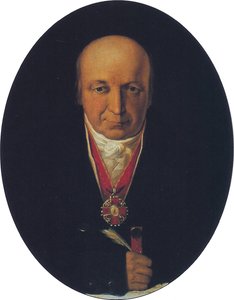 Portrét Alexandra Baranova, šéfa rusko-americké společnosti, prvního guvernéra ruské Aljašky, 1818