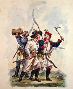Kostýmy polské armády po roce 1700 (barevné lito) od Michal Stachowicz
