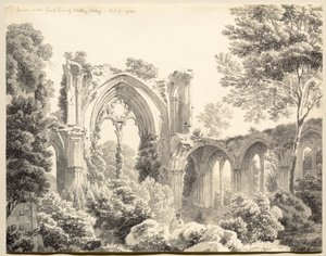 Uvnitř East Endu Netley Abbey od Michel Angelo Rooker