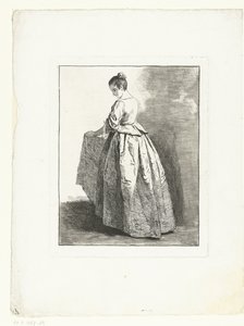 mladá dívka Figurální studie (název série) Etudes de Figures drapes (název série)