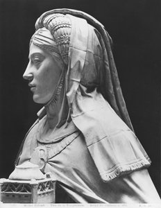 Nantes, katedrála sv. Petra a Pavla, hrobka Františka II., bretaňského vévody, a Markéty z Foix, hlava Mírnosti, 1502-07 (sádrový odlitek z mramoru)