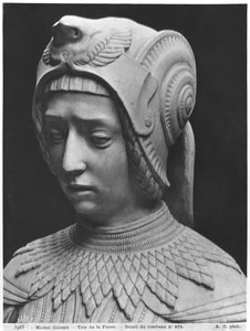 Nantes, katedrála svatého Petra a Pavla, hrobka Františka II., vévody z Bretaně a Markéty z Foix, hlavy Fortitude, 1502-07 (sádra litá z mramoru) (detail)