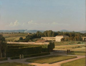 Pohled na zahrady Villa Medici Pohled do zahrad vily Medici od Michel Martin Drolling