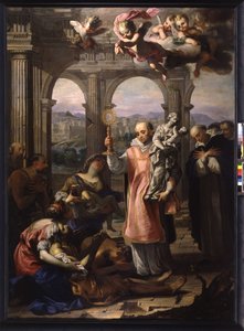 Miracle of Saint Hyacint (olej na plátně)