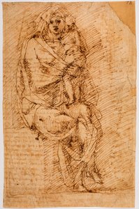 Madona s dítětem od Michelangelo (after) Buonarroti